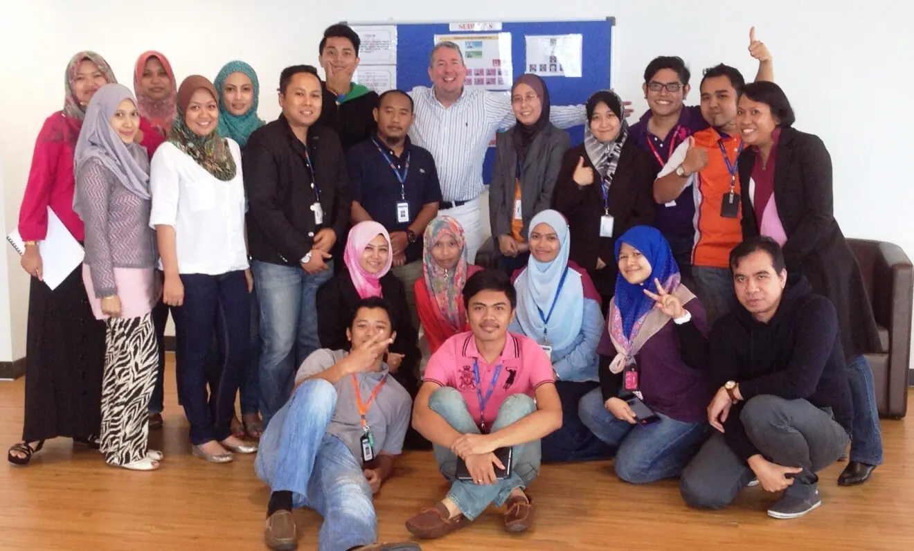Contact Center professionals participating in an OmniTouch International training program