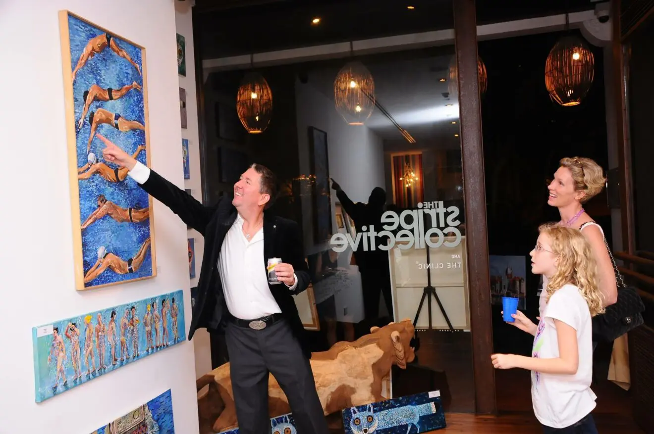 Daniel Ord at his art gallery in Singapore`