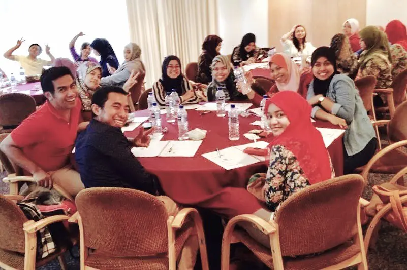Team Leaders participating in a leadership training class