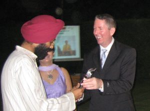 Daniel Ord of OmniTouch presents an Awards in Gurgaon India in 2006